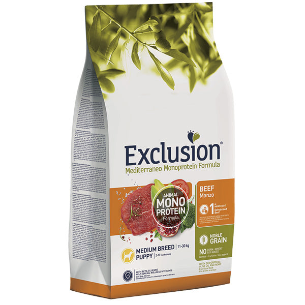 Mediterranean Monoprotein Puppy Medium Breed with Beef