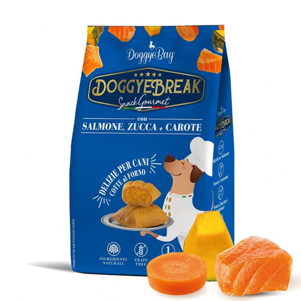 DoggyeBreak Snack with Salmon, Pumpkin and Carrots