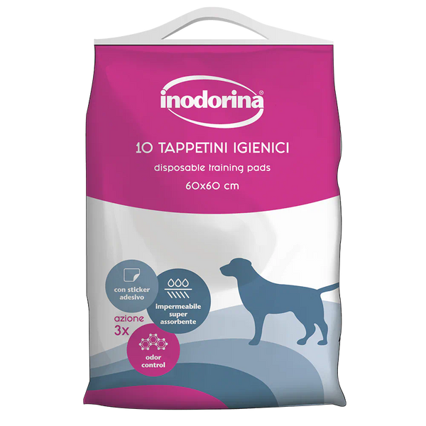 INODORINA TAPPETINI TRAINING NEUTRI 10PZ 60X60