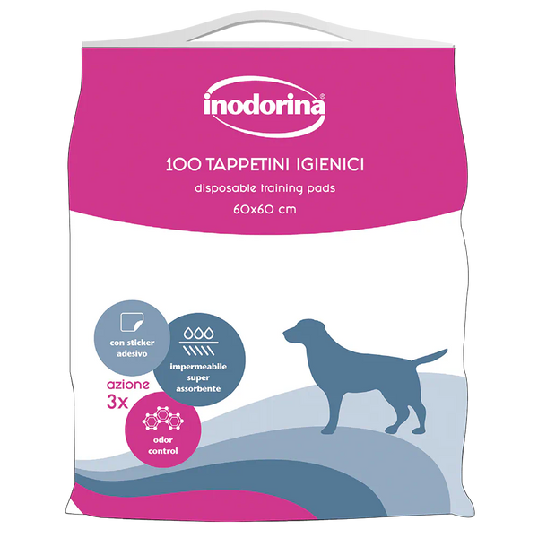 INODORINA TAPPETINI TRAINING NEUTRI 100PZ 60X60