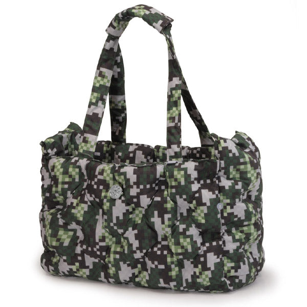 Quilted Pixel Camouflage Pet Carrier Bag for Dogs and Cats