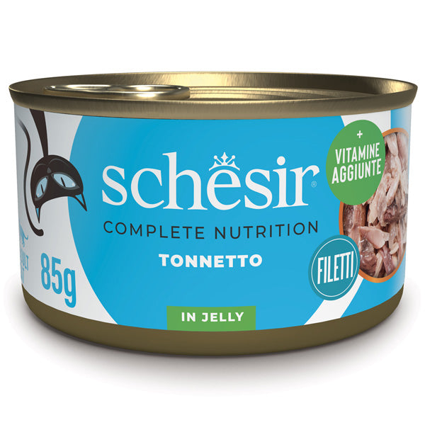 SCHESIR CAT TONNETTO 85GR - IN GELATINA FASCIA NERA