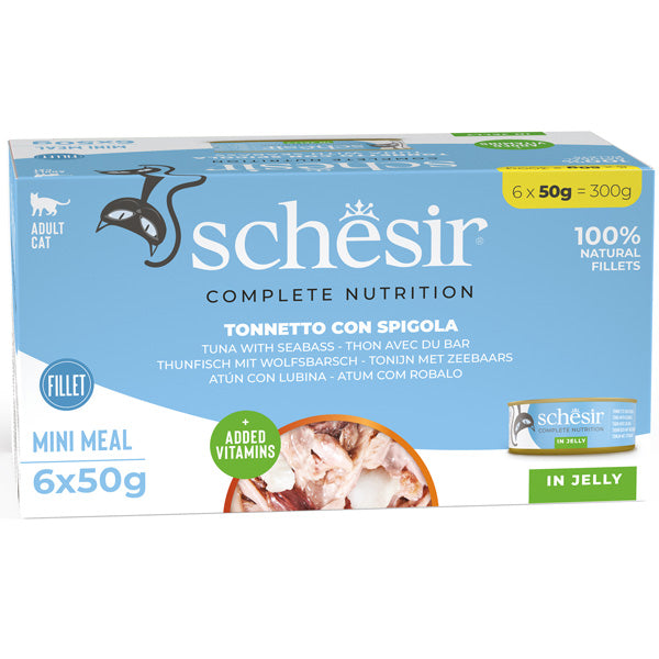 Complete Nutrition Per Gatti Adulti Filetti in Gelatina Tonnetto Con Spigola Multipack