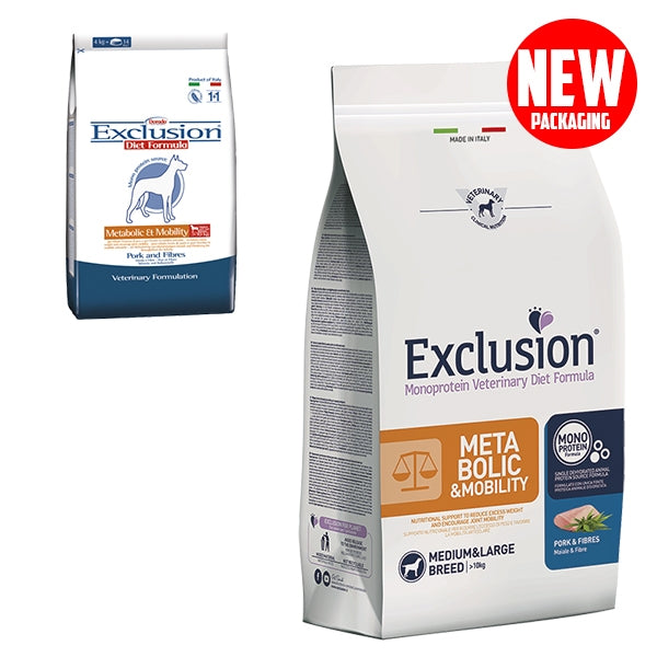 Diet Metabolic & Mobility Medium/Large Breed con Maiale e Fibre