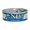Natural & Delicious Ocean Kitten con Merluzzo, Gamberetti e Zucca