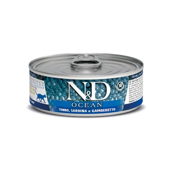 Natural & Delicious Ocean con Tonno, Sardina e Gamberetto
