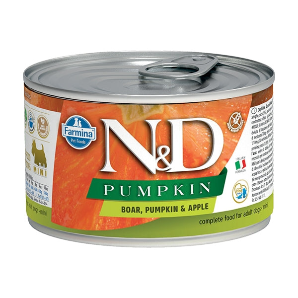 Natural & Delicious Pumpkin Mini with Wild Boar, Pumpkin and Apple