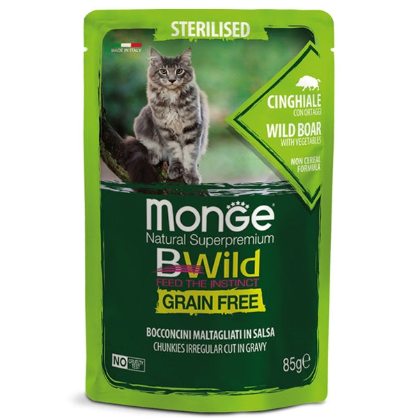 BWild Grain Free Malted Chunks in Wild Boar Sauce with Vegetables – Sterilized