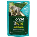 BWild Grain Free Bocconcini maltagliati in salsa di Merluzzo con Gamberetti e Ortaggi