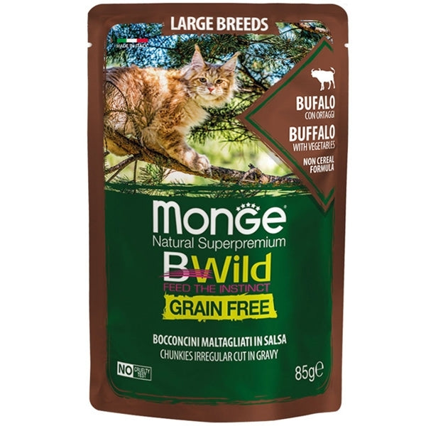 BWild Grain Free Bocconcini maltagliati in salsa di Bufalo con Ortaggi – Large Breed All Life Stage