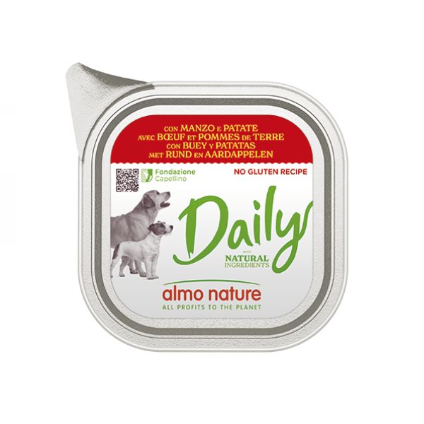 Almo Nature Daily Menu con Manzo e Patate 100GR