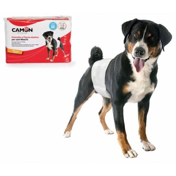 Elastic Band Diapers for Male Dogs ø 60/80 cm | Size 3 - B040/3