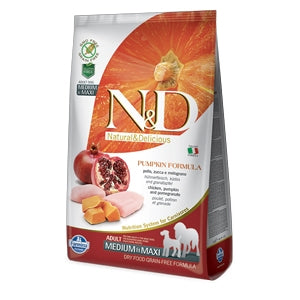 Natural & Delicious Pumpkin Grain Free Adult Medium & Maxi with Chicken, Pumpkin and Pomegranate