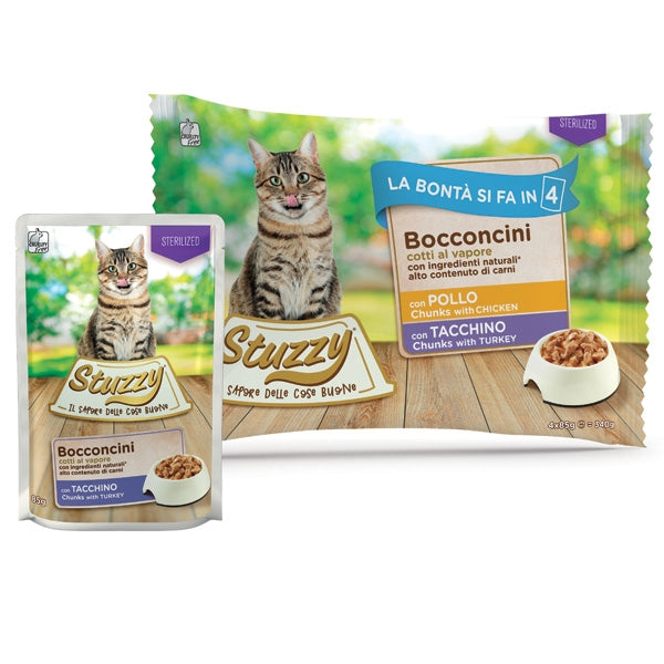 Bocconcini Sterilized con Pollo e Tacchino