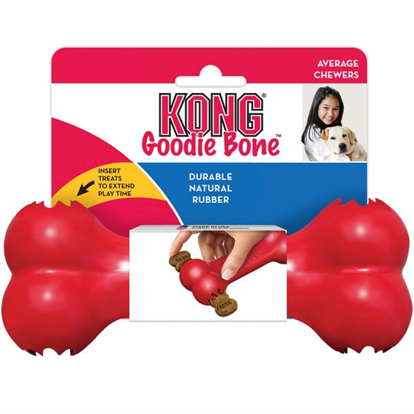 Kong Goodie Bone Dog Toy Rosso 13cm