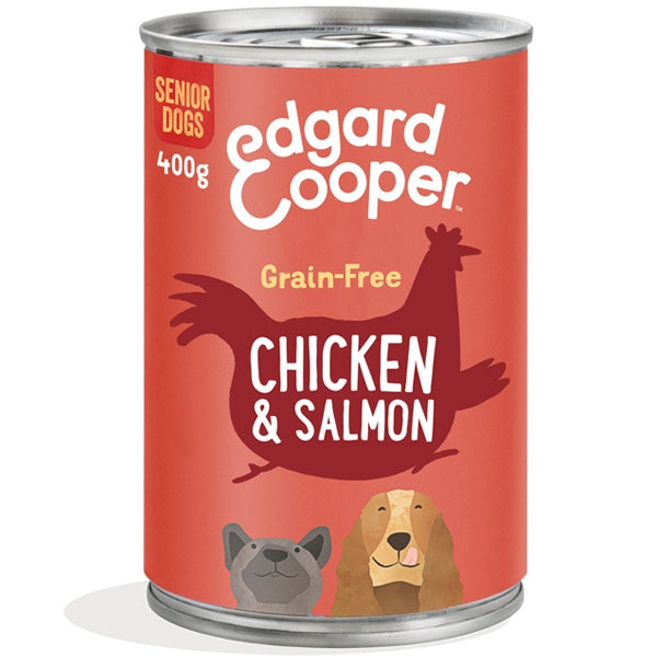 Edgard&Cooper - Senior Pollo e Salmone Senza Cereali 400gr