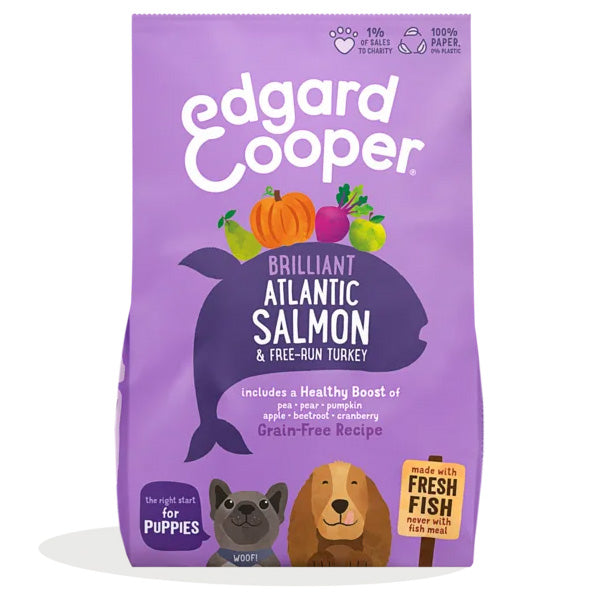 Grain-Free, Free-Range Fresh Salmon and Turkey Puppy Food