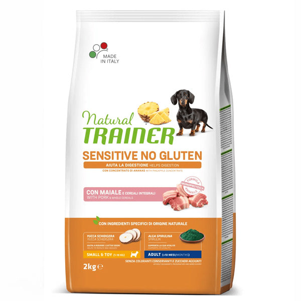 Natural Sensitive No Gluten Mini Adult con Maiale