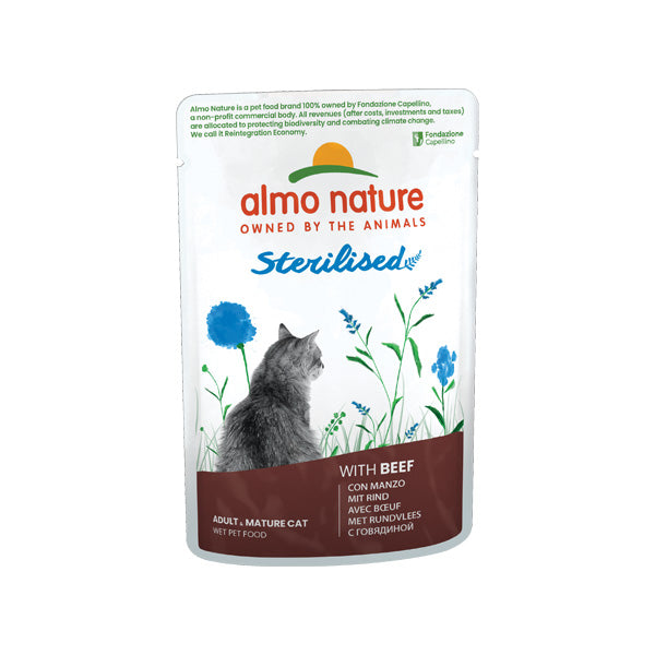 Almo Nature Cat Sterilised con Manzo