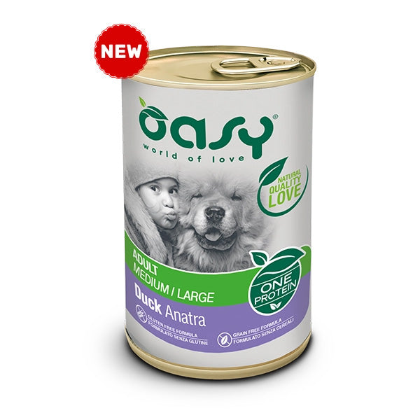 Oasy Dog One Protein Adult Medium Large Anatra 400gr