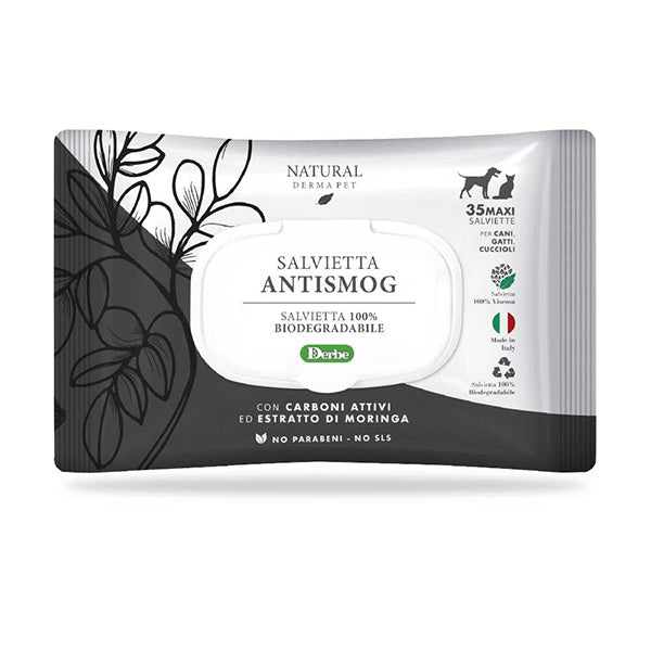 Salviette Antismog Funzionali con Carboni Attivi ed Estratto di Moringa