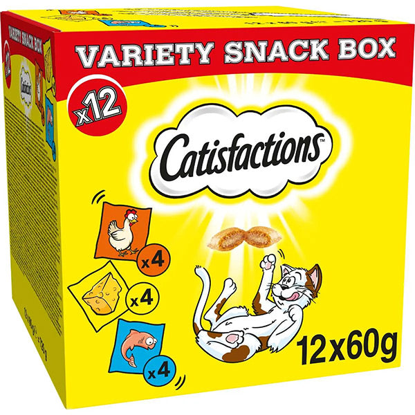 Catisfaction Variety Box Flavors Cheese Chicken Salmon