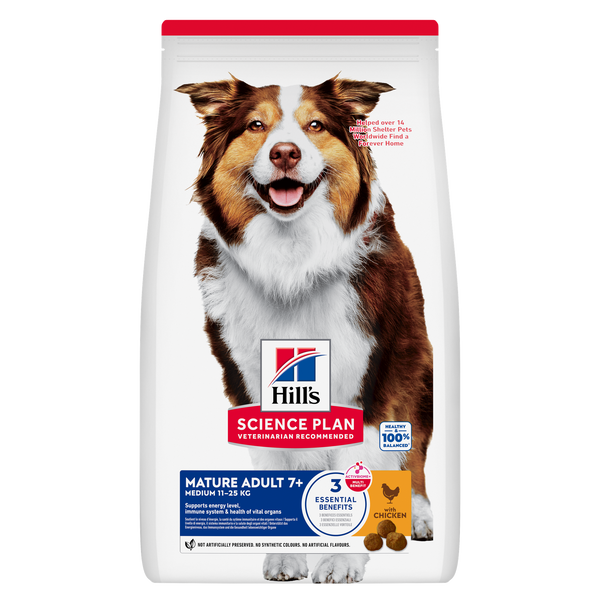 Hill's Science Plan Canine Mature Adult 7+ Medium Pollo 12kg