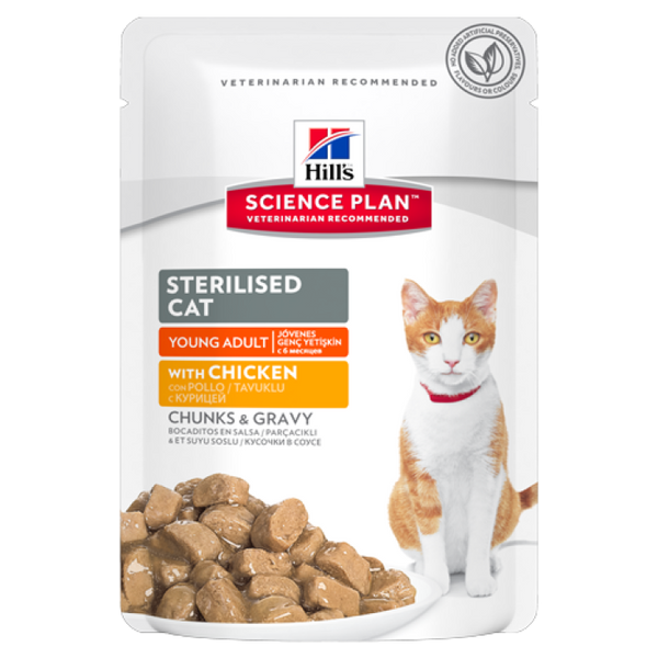 Hill's Science Plan Feline Young Adult Sterilised con Pollo 300gr