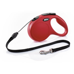 Flexi Guinzaglio New Classic Rosso con Corda