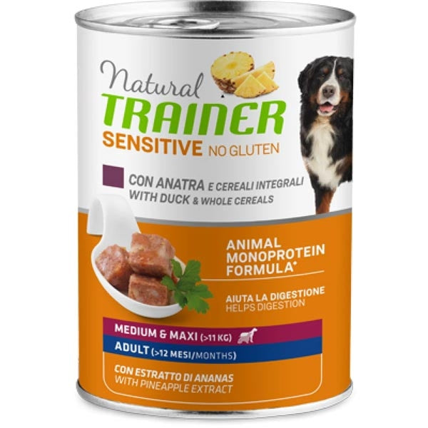 Natural Sensitive No Gluten Medium & Maxi Adult with Duck and Cereals