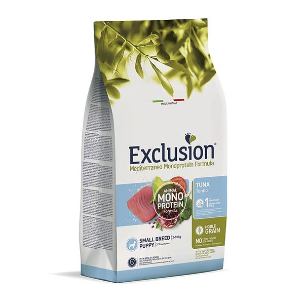 Exclusion Mediterraneo Monoprotein Puppy Small Breed con Tonno 500gr
