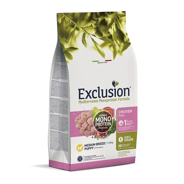 Mediterranean Monoprotein Puppy Medium Breed with Chicken