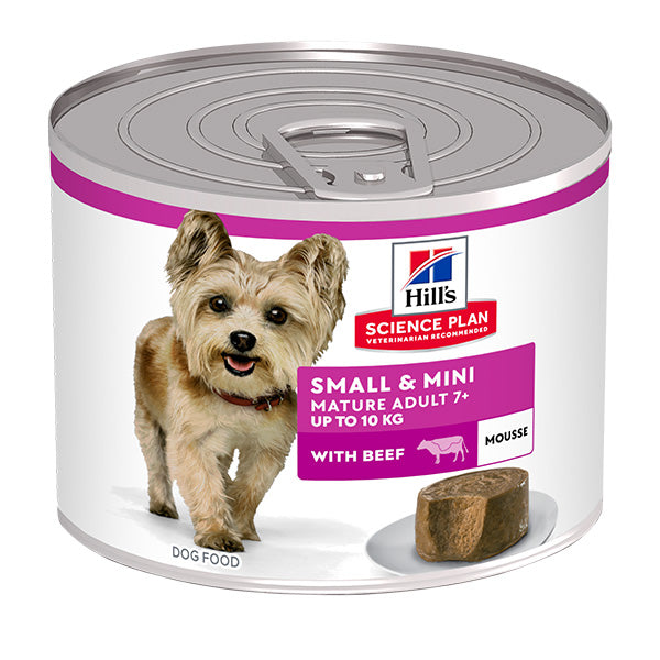 Science Plan Mature Small & Mini Mousse con Manzo