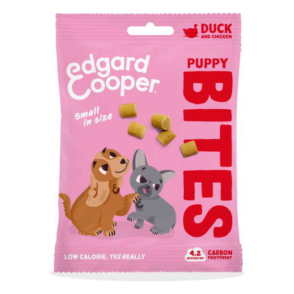 Edgard&Cooper Snack Cani Bocconcini Top Dog Bites Anatra con Pollo Small 500gr