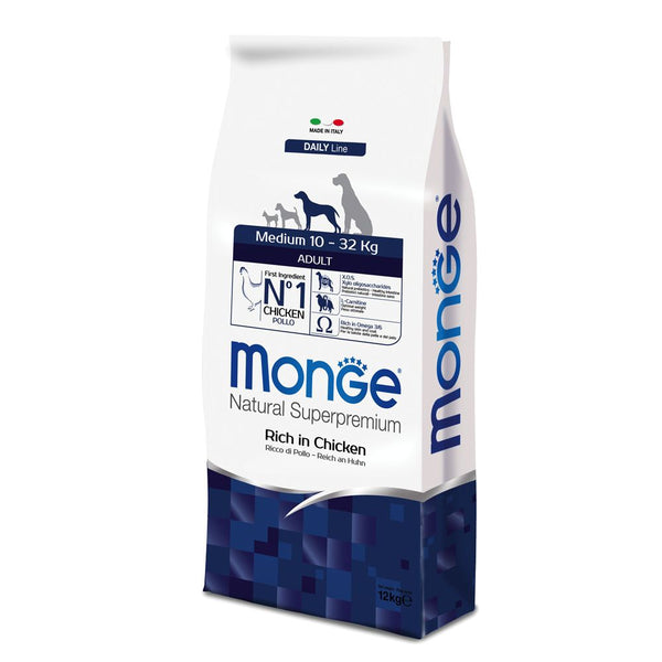 Monge Natural Superpremium Medium Adult Ricco di Pollo 12kg