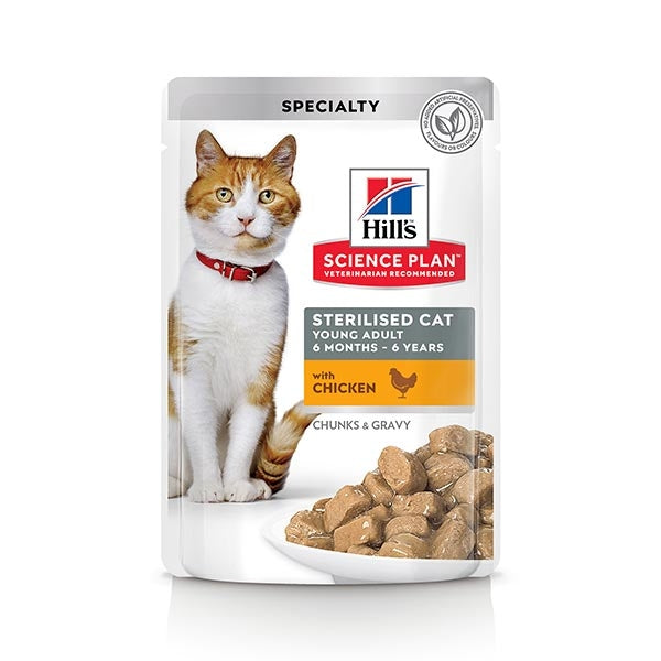 Hill's Science Plan Young Adult Sterilised Cat con Pollo 85gr