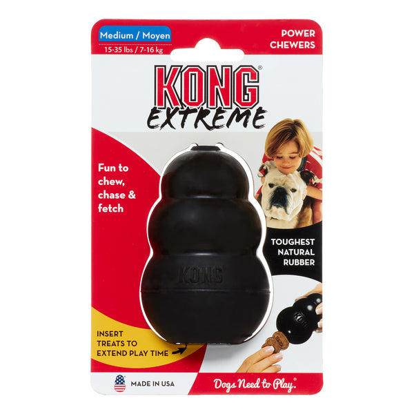 Kong Extreme Dog Toy Medium 8,5 cm (M) Nero