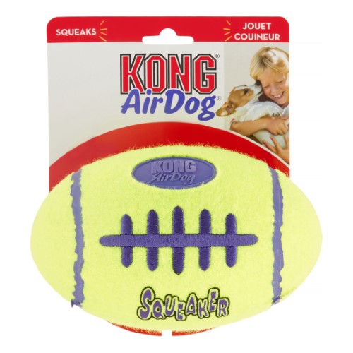 Kong AirDog Squeaker Football Dog Toy