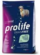 Prolife Dog Grain Free M/l Pesce E Patate Sensitive 10kg