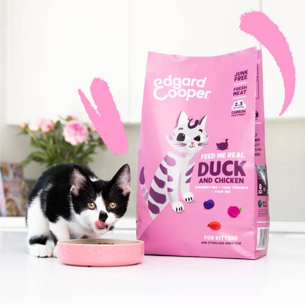 Edgard&Cooper Cat Kitten Anatra e Pollo Freschi 325gr