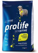 Prolife Dog Sensitive M/l Coniglio E Patate 10kg