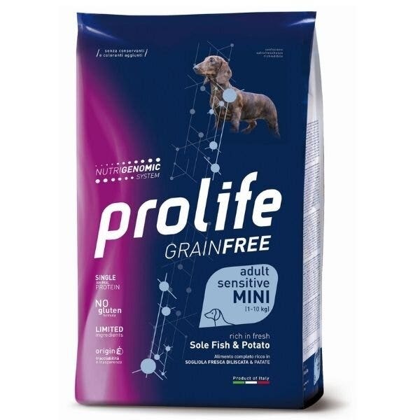 Prolife Dog Grain Free Mini Sogliola E Patate 2kg