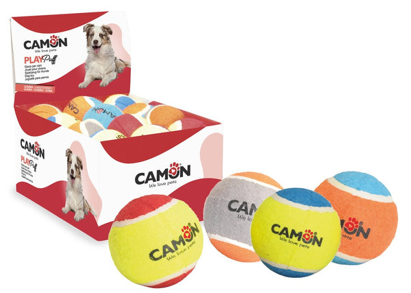 Camon Palla da Tennis Colorata in Gomma Piena 9CM