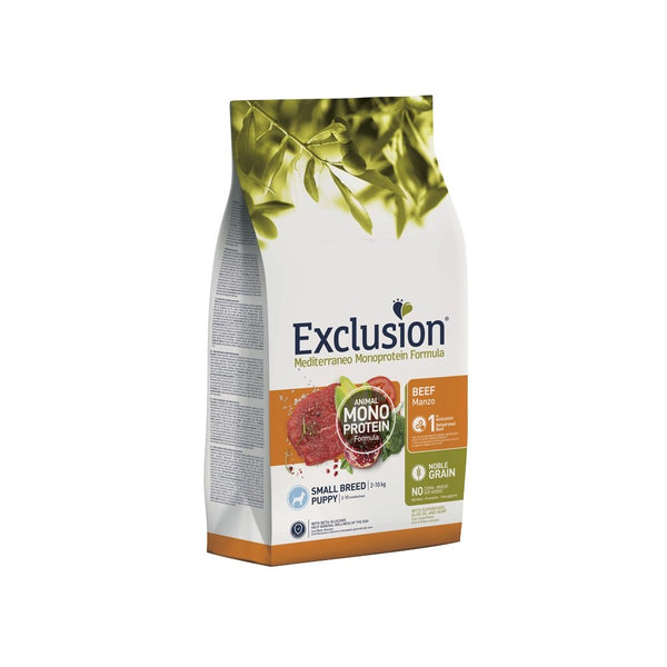 Exclusion Mediterraneo Monoprotein Puppy Small Breed con Manzo 7KG